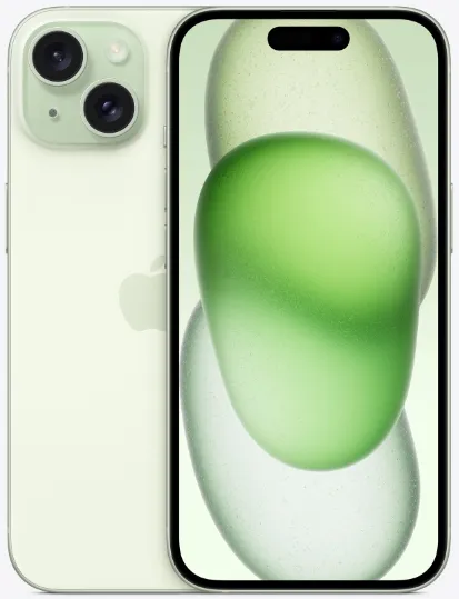 Смартфон Apple iPhone 15 256 ГБ, зеленый, Dual SIM (nano SIM+eSIM
